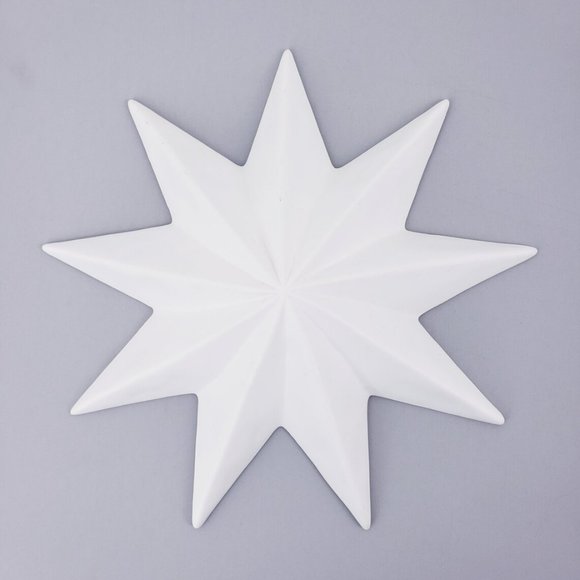 Mid Century Modern Atomic Star Ceramic Wall Decor Set of 3 - Picture 3 of 10